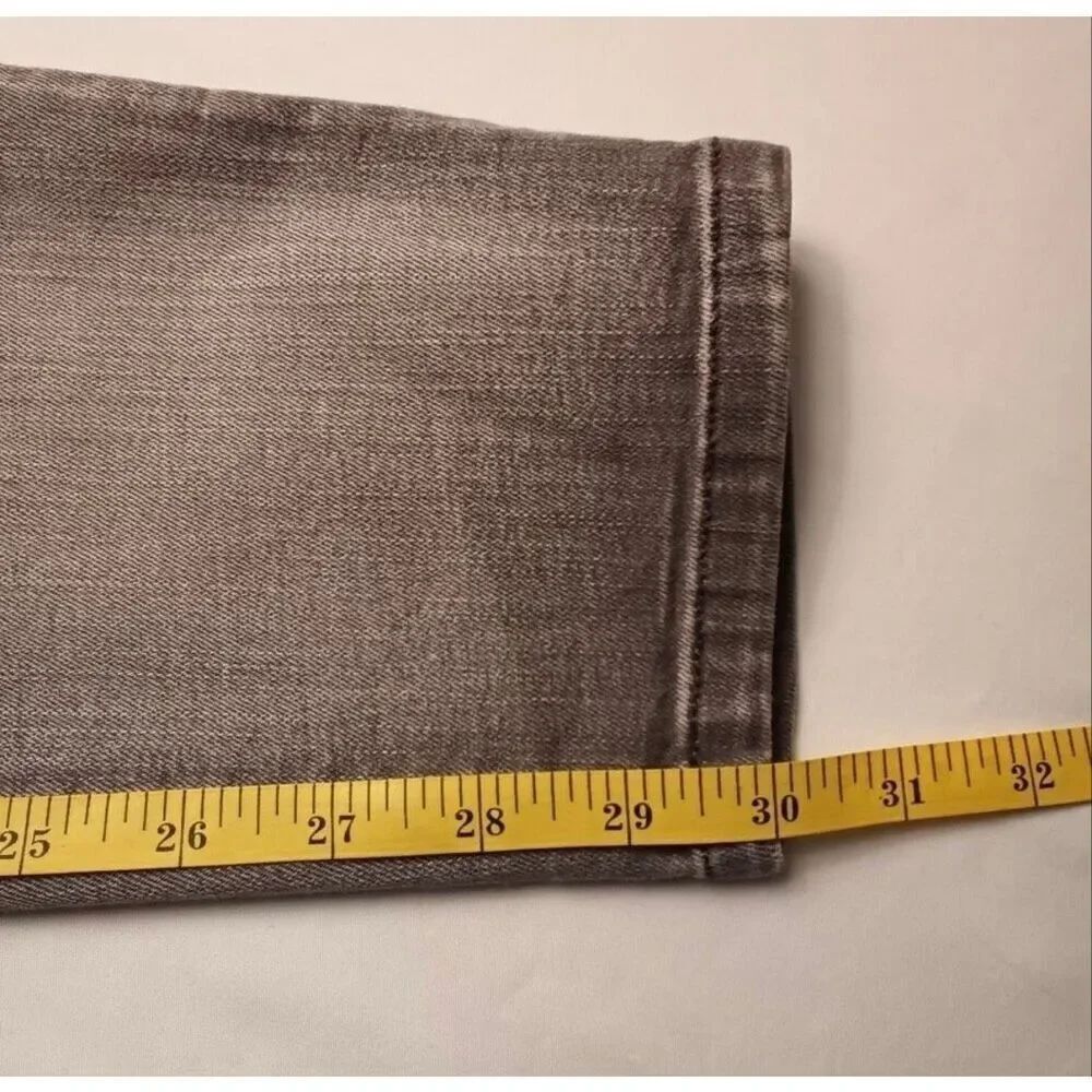 NYDJ Jeans Size 4 Super Skinny Mid Rise Gray Color Classic Stretch Casual - Picture 9 of 10